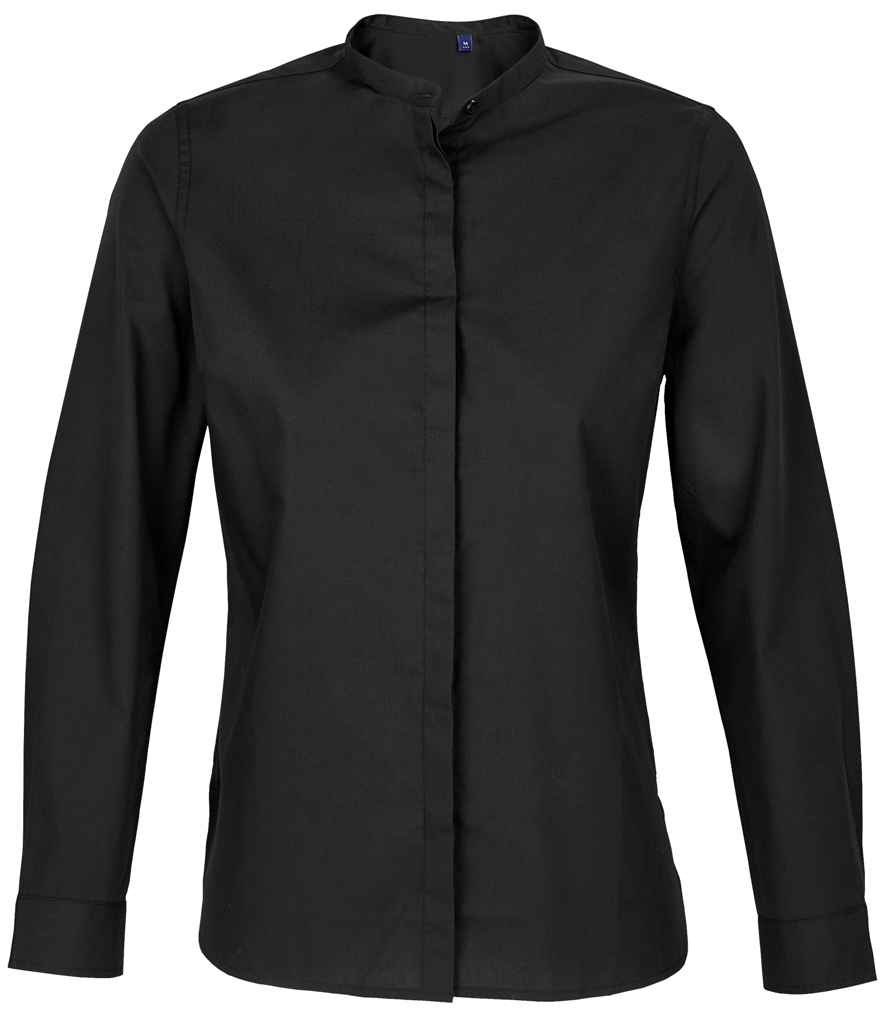 NEOBLU - Ladies Bart Mao Collar Long Sleeve Poplin Shirt - Pierre Francis