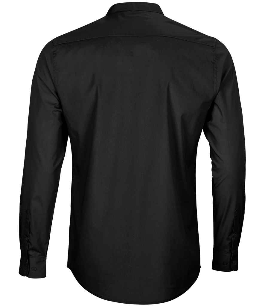 NEOBLU - Bart Mao Collar Long Sleeve Poplin Shirt - Pierre Francis