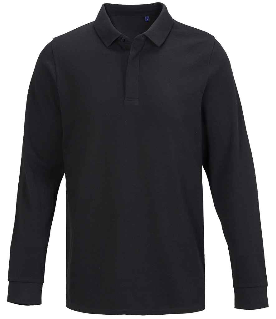 NEOBLU - Owen Long Sleeve Piqué Polo Shirt - 04396 DBK S