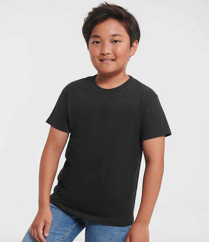 Russell Schoolgear - Kids Classic Ringspun T-Shirt - 180B BLK 1-2