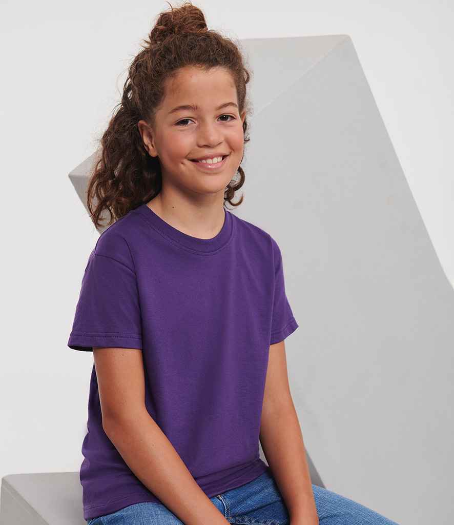 Russell Schoolgear - Kids Classic Ringspun T-Shirt - 180B PUR 1-2