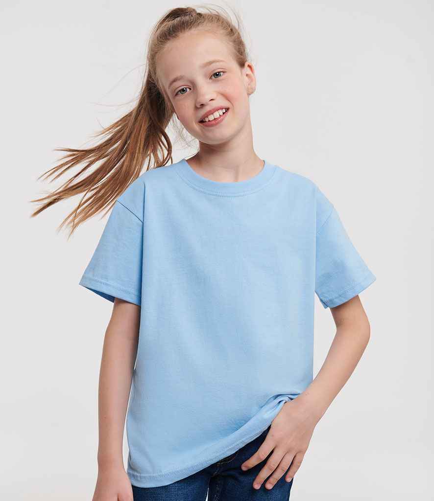 Russell Schoolgear - Kids Classic Ringspun T-Shirt - 180B SKY 1-2