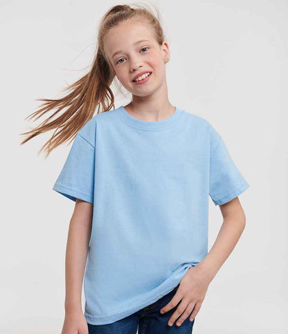 Russell Schoolgear - Kids Classic Ringspun T-Shirt - 180B SKY 1-2