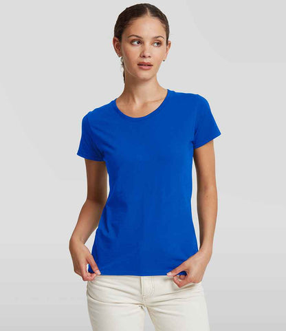 Russell Athletic Ladies Authentic Classic Ringspun T-Shirt - 180F BRO XS