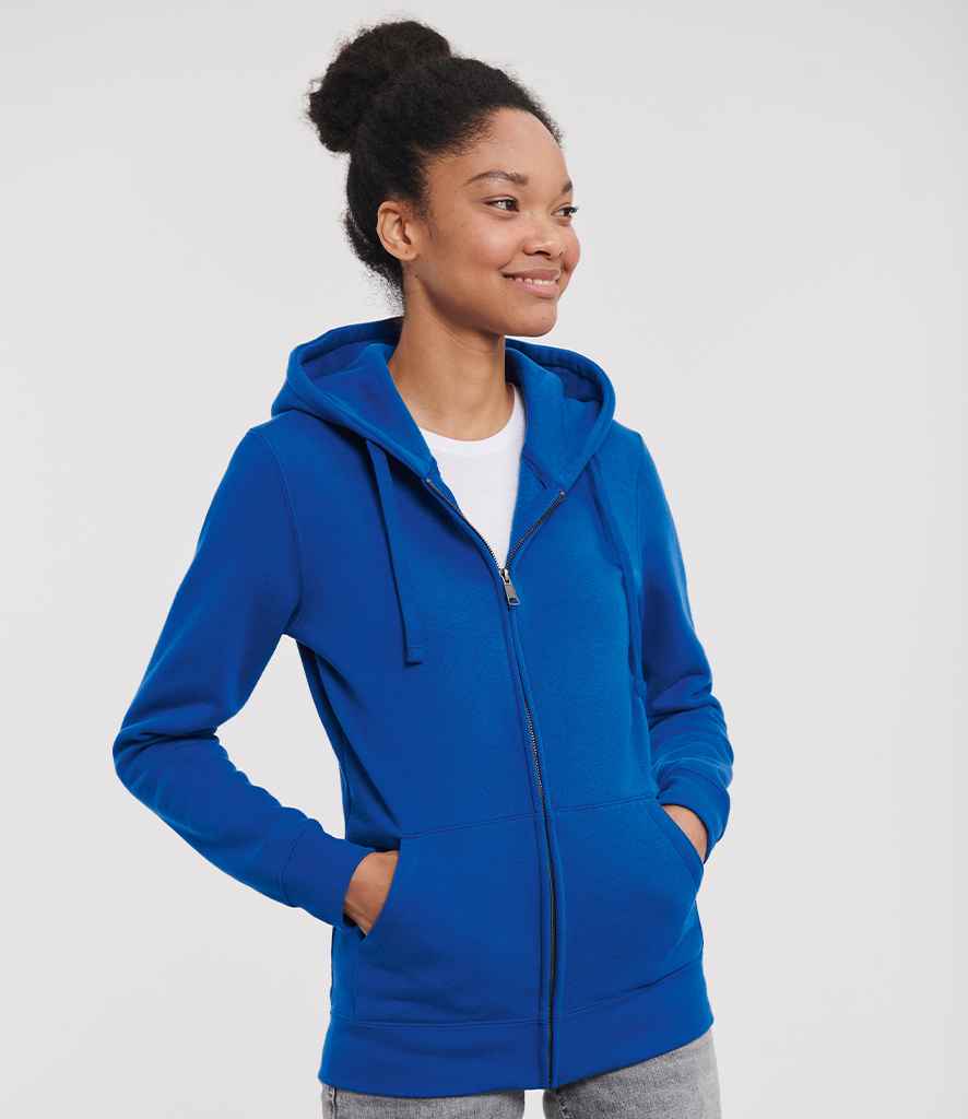 Russell - Ladies Authentic Zip Hooded Sweatshirt - 266F BRO XS