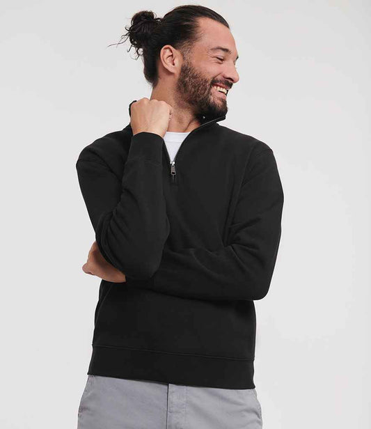 Russell - Authentic Zip Neck Sweatshirt