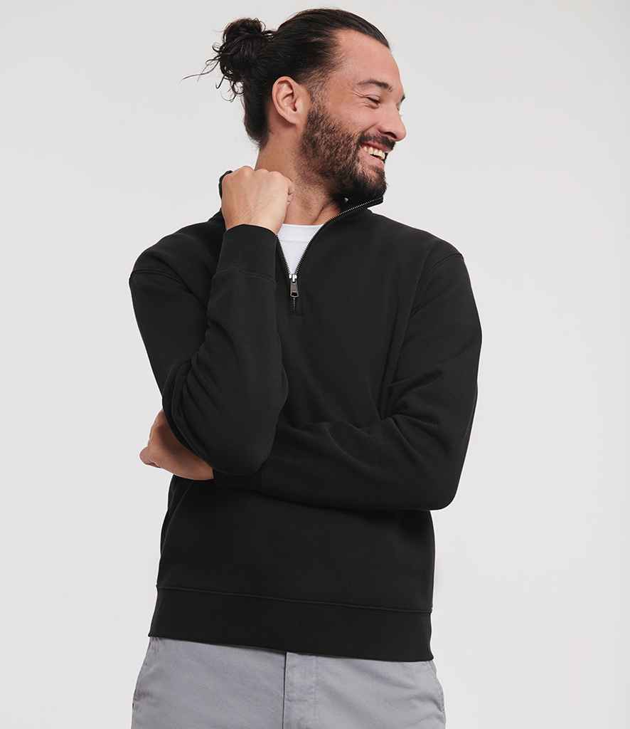 Russell - Authentic Zip Neck Sweatshirt