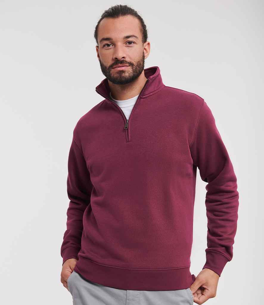 Russell - Authentic Zip Neck Sweatshirt