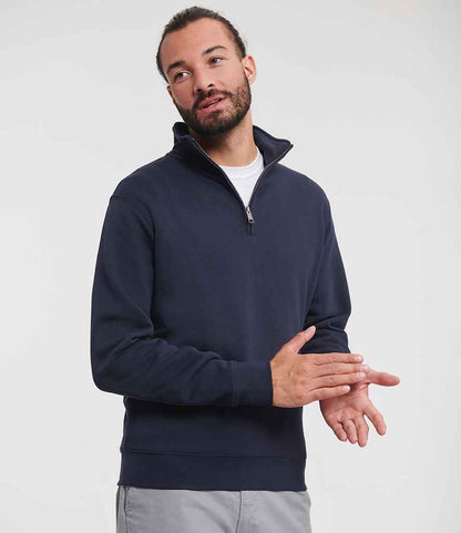 Russell - Authentic Zip Neck Sweatshirt