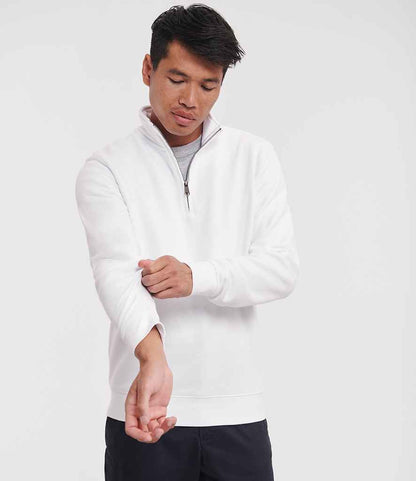 Russell - Authentic Zip Neck Sweatshirt