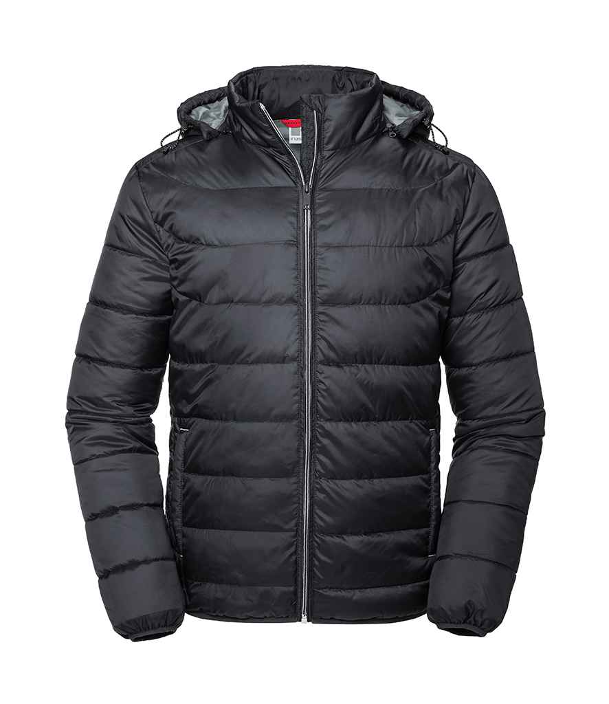 Russell Athletic Hooded Nano Padded Jacket - 440M IRN S