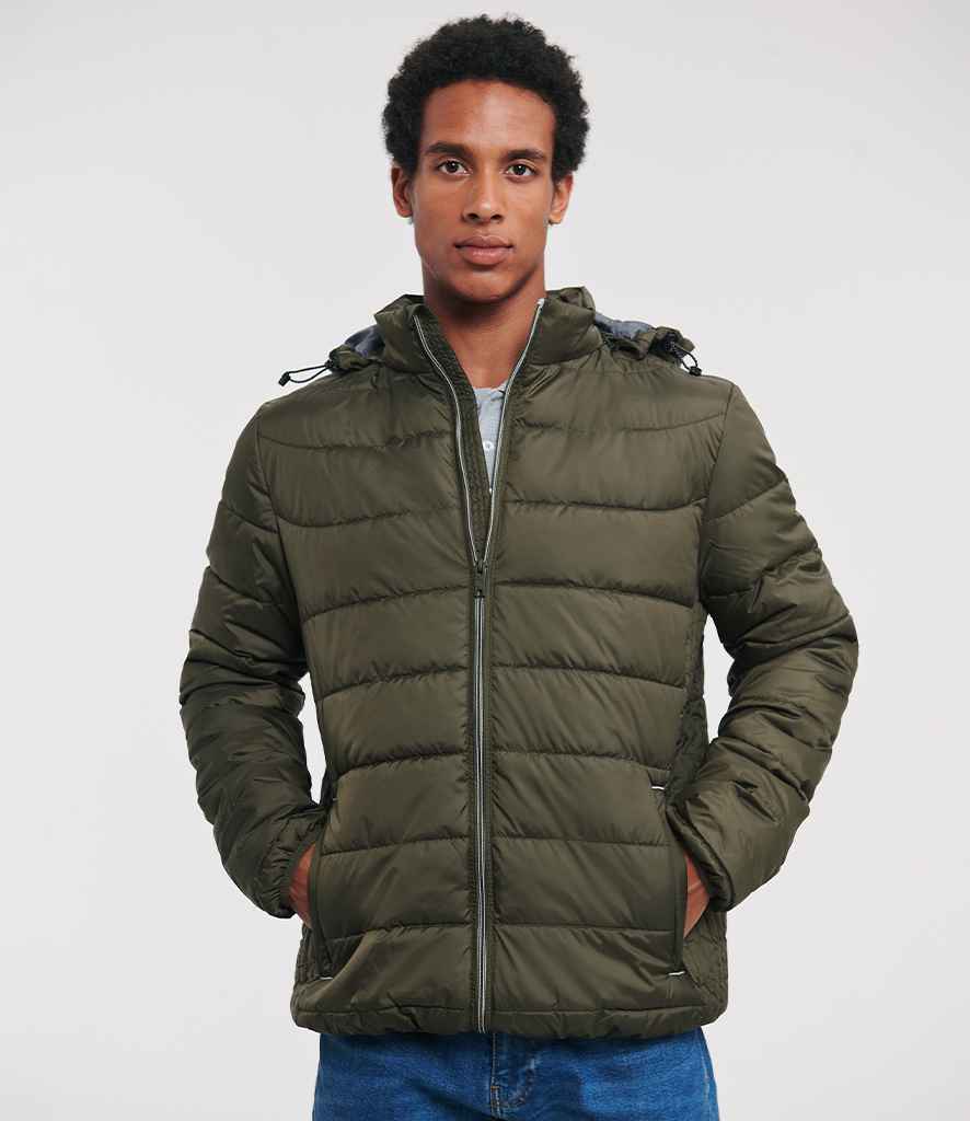 Russell Athletic Hooded Nano Padded Jacket - 440M DLV S