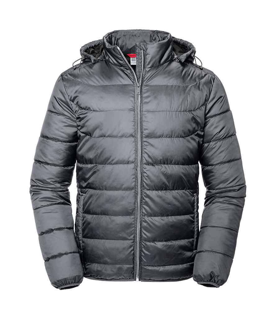 Russell Athletic Hooded Nano Padded Jacket - 440M IRN S