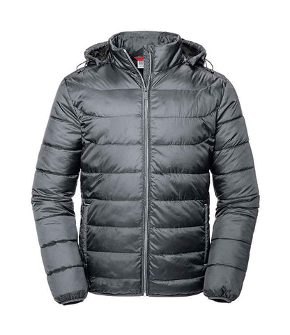 Russell Athletic Hooded Nano Padded Jacket - 440M IRN S