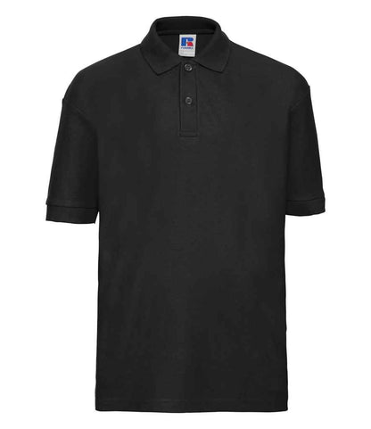 Russell Athletic - Kids Poly/Cotton Piqué Polo Shirt - 539B BLK 1-2