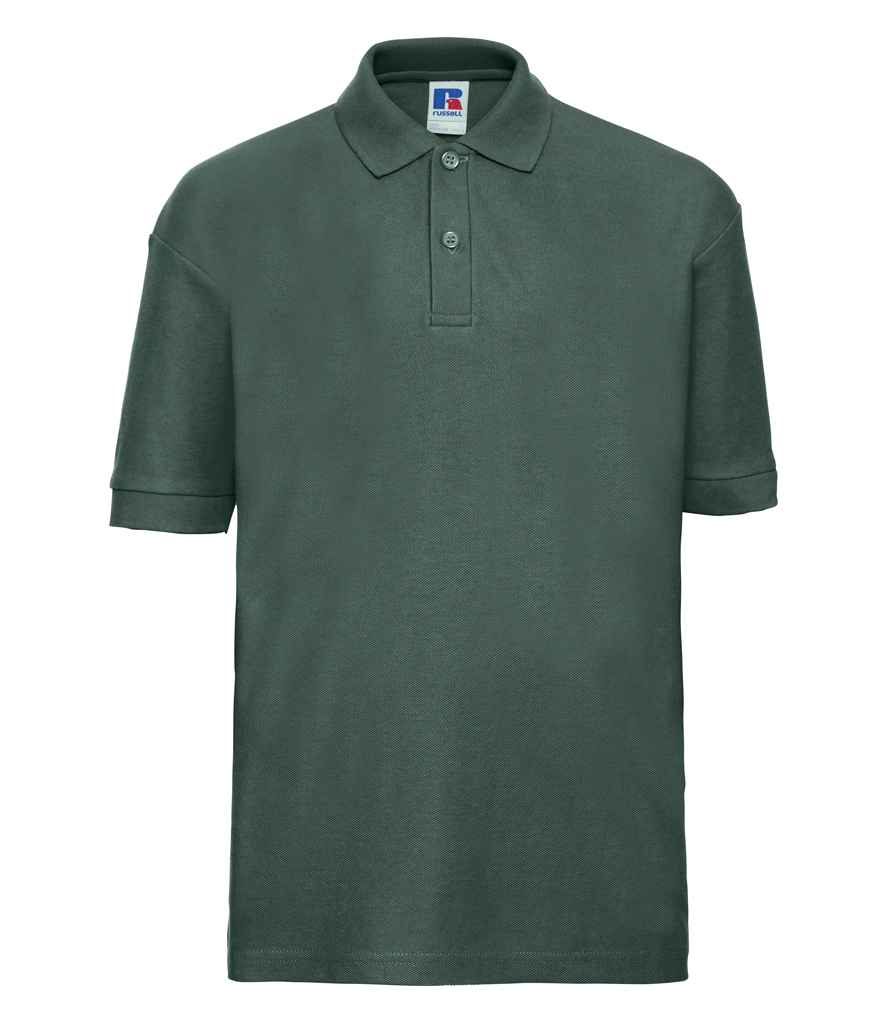 Russell Athletic - Kids Poly/Cotton Piqué Polo Shirt - 539B BLK 1-2