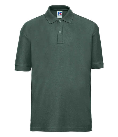Russell Athletic - Kids Poly/Cotton Piqué Polo Shirt - 539B BLK 1-2