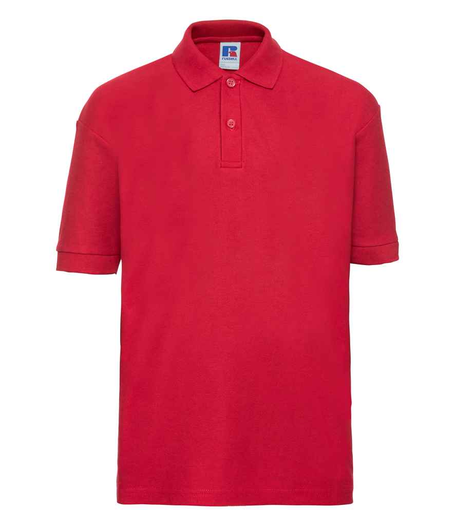 Russell Athletic - Kids Poly/Cotton Piqué Polo Shirt - 539B BLK 1-2