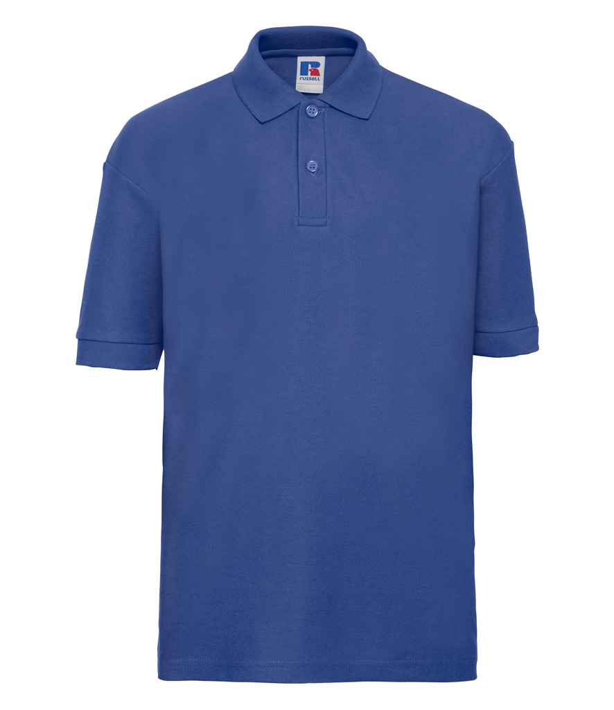 Russell Athletic - Kids Poly/Cotton Piqué Polo Shirt - 539B BLK 1-2