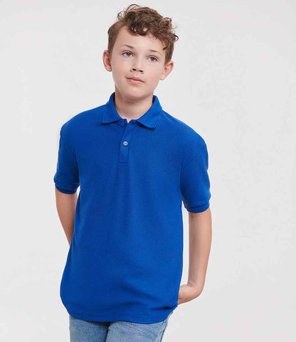 Russell Athletic - Kids Poly/Cotton Piqué Polo Shirt - 539B BRO 1-2