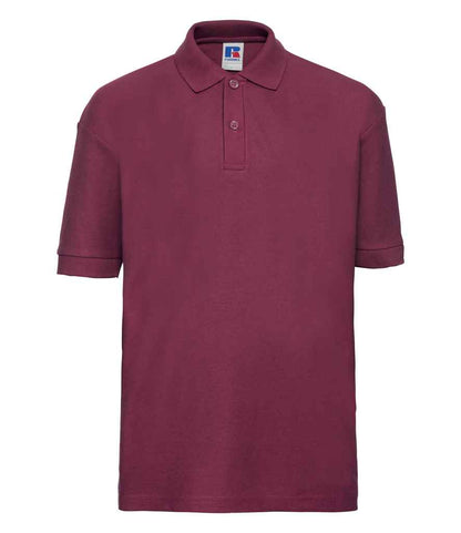 Russell Athletic - Kids Poly/Cotton Piqué Polo Shirt - 539B BLK 1-2