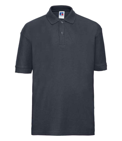 Russell Athletic - Kids Poly/Cotton Piqué Polo Shirt - 539B BLK 1-2