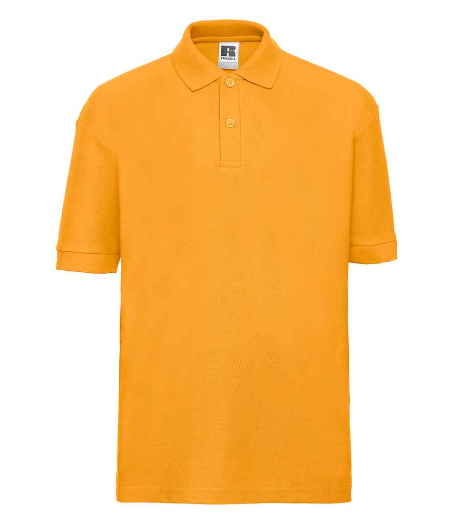Russell Athletic - Kids Poly/Cotton Piqué Polo Shirt - 539B BLK 1-2