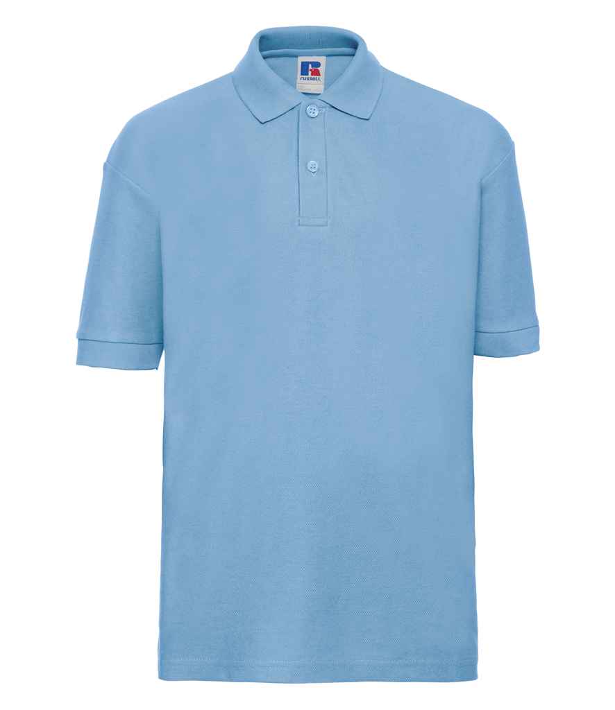 Russell Athletic - Kids Poly/Cotton Piqué Polo Shirt - 539B BLK 1-2