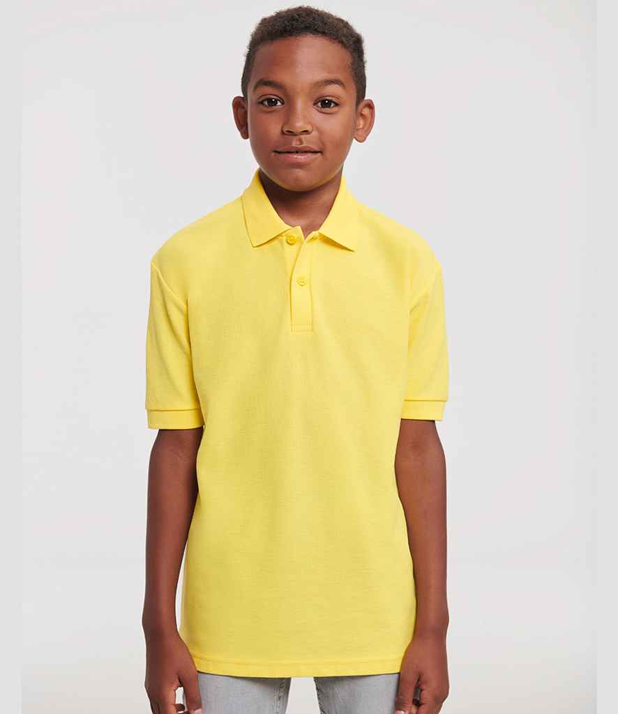 Russell Athletic - Kids Poly/Cotton Piqué Polo Shirt - 539B YEL 1-2