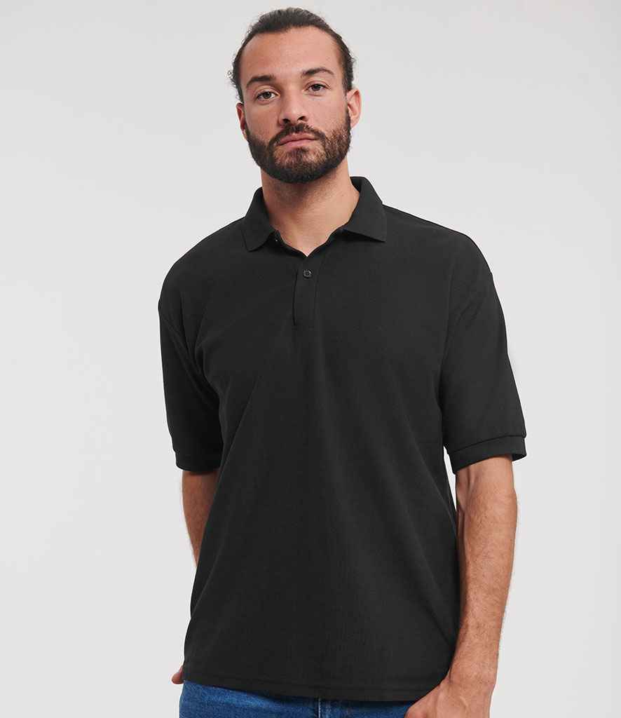 Russell - Poly / Cotton Piqué Polo Shirt - 539M BLK XS