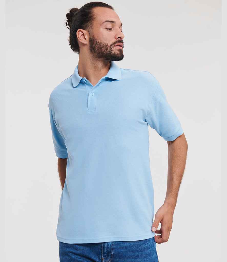 Russell - Poly / Cotton Piqué Polo Shirt - 539M SKY XS