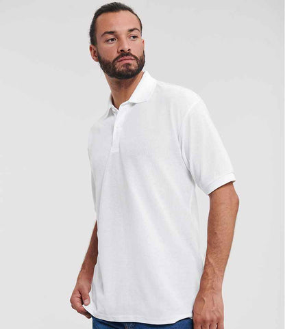 Russell - Poly / Cotton Piqué Polo Shirt - 539M WHI XS