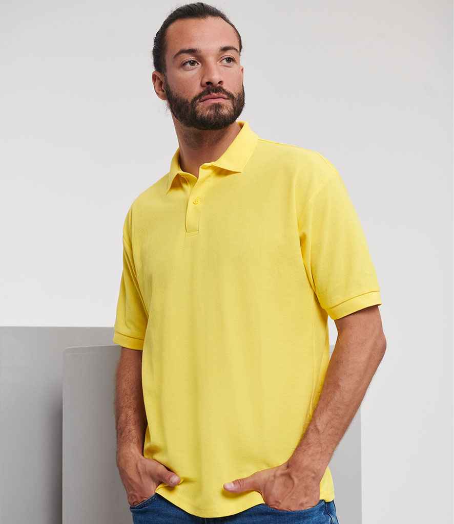Russell - Poly / Cotton Piqué Polo Shirt - 539M YEL XS