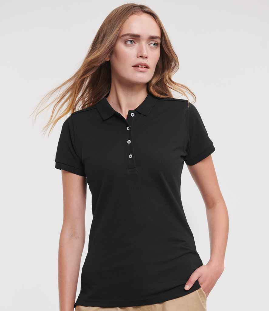 Russell Athletic - Ladies Stretch Piqué Polo Shirt