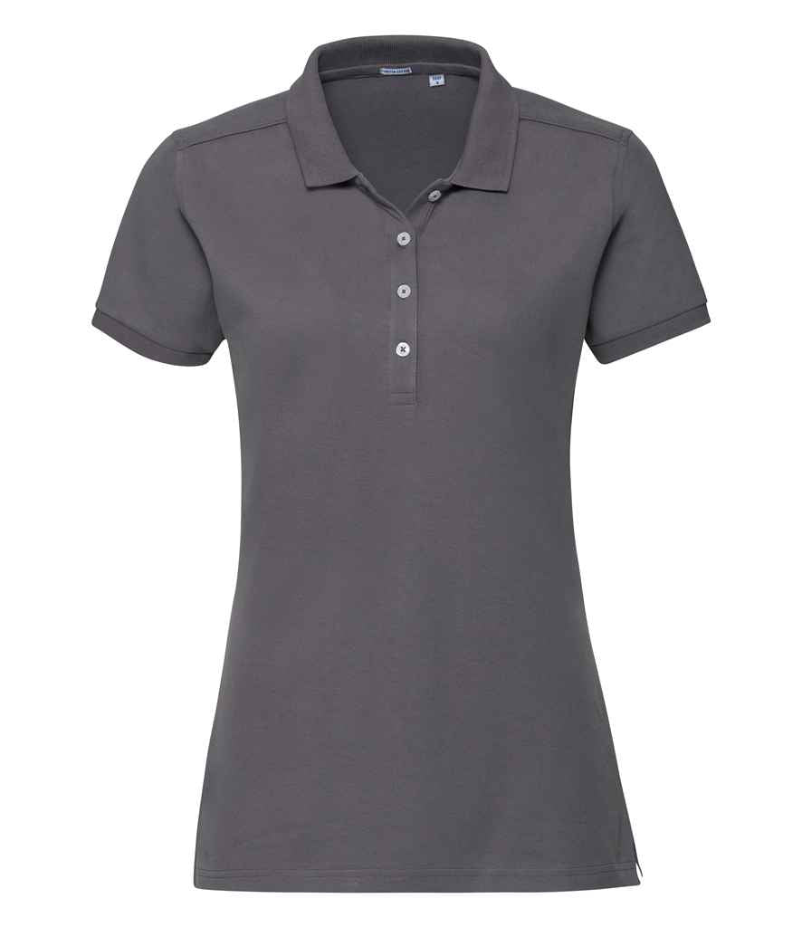 Russell Athletic - Ladies Stretch Piqué Polo Shirt - 566F BLK XS