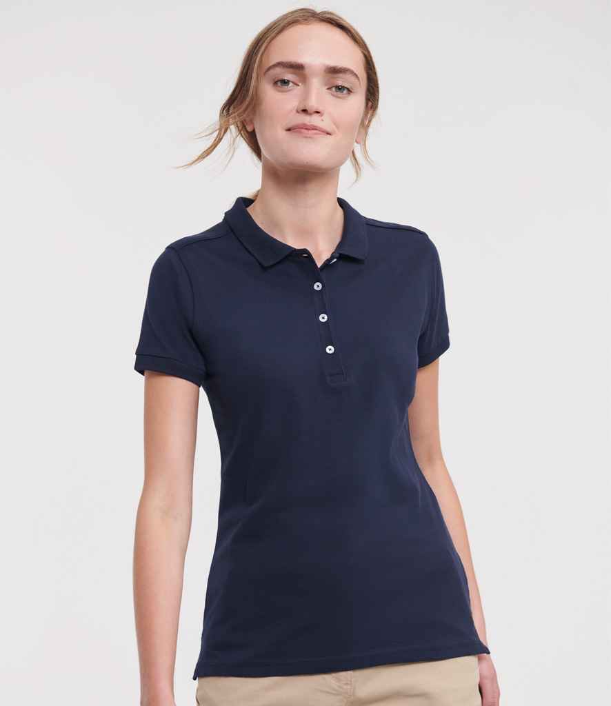 Russell Athletic - Ladies Stretch Piqué Polo Shirt - 566F FNA XS