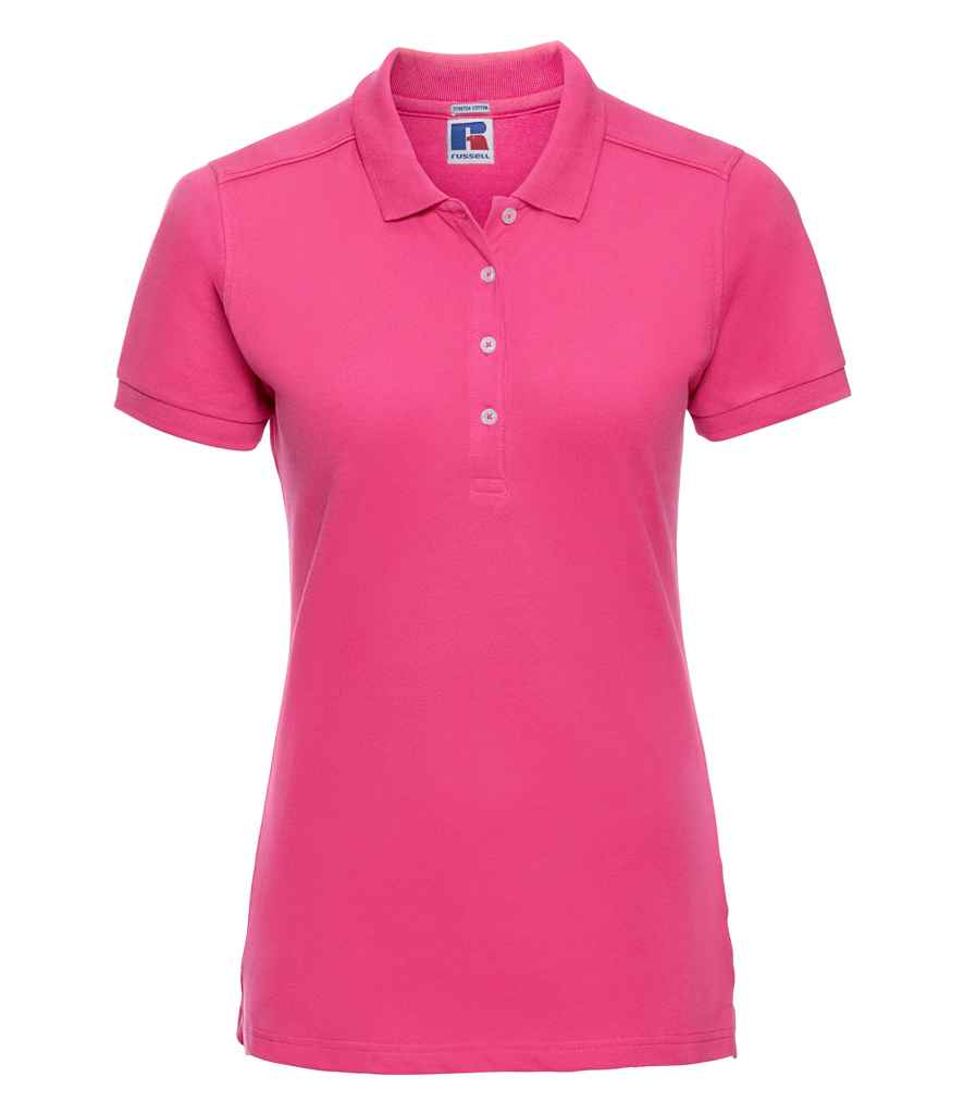 Russell Athletic - Ladies Stretch Piqué Polo Shirt - 566F BLK XS