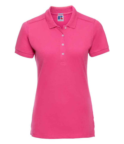 Russell Athletic - Ladies Stretch Piqué Polo Shirt - 566F BLK XS