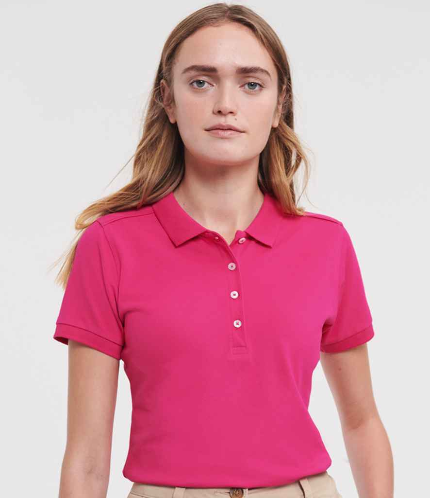Russell Athletic - Ladies Stretch Piqué Polo Shirt - 566F FUS XS
