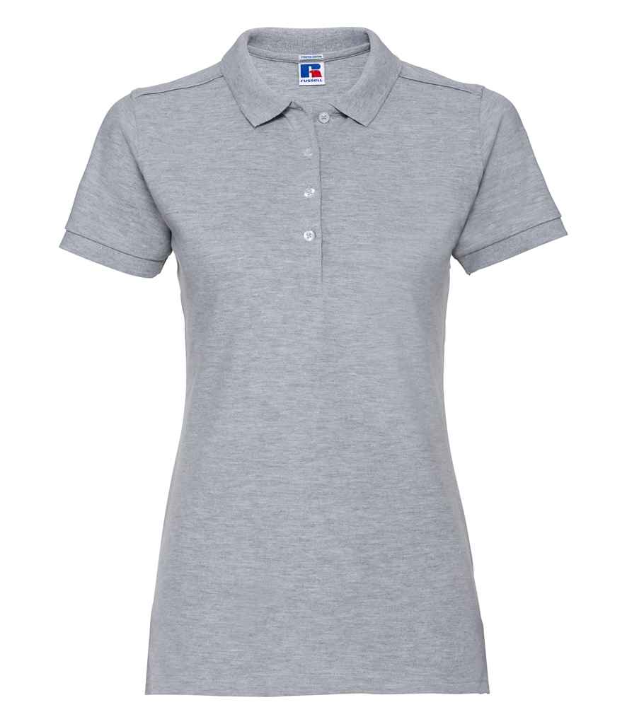 Russell Athletic - Ladies Stretch Piqué Polo Shirt - 566F BLK XS