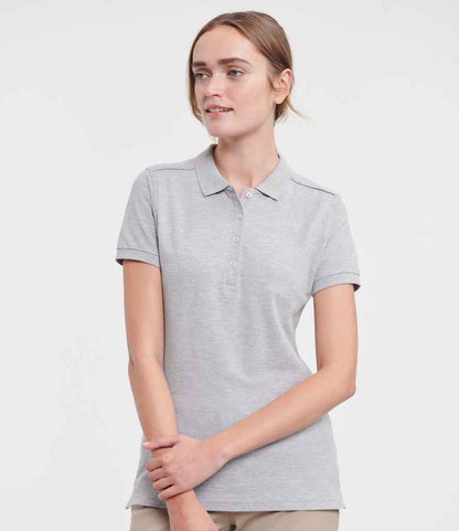 Russell Athletic - Ladies Stretch Piqué Polo Shirt - 566F LXF XS