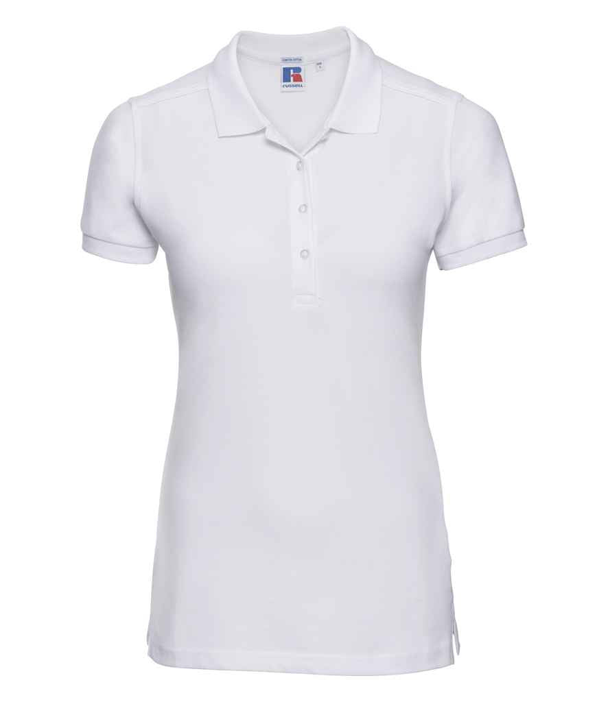 Russell Athletic - Ladies Stretch Piqué Polo Shirt - 566F BLK XS
