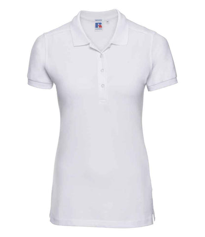 Russell Athletic - Ladies Stretch Piqué Polo Shirt - 566F BLK XS
