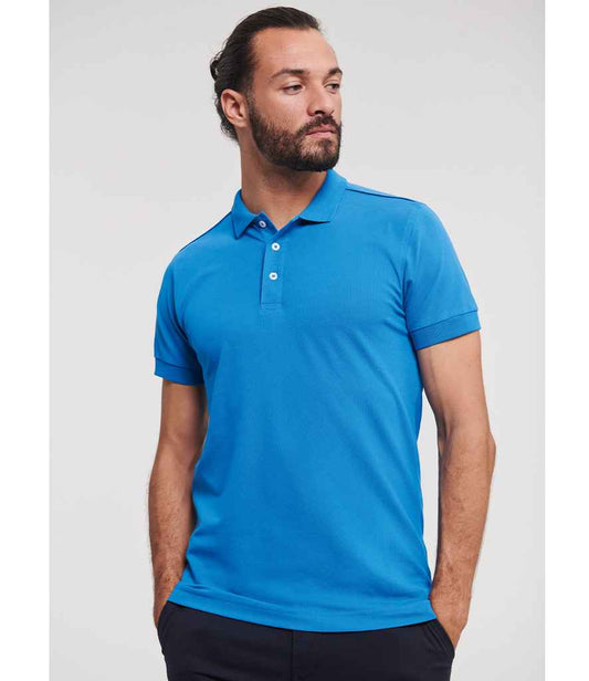 Russell - Stretch Piqué Polo Shirt - 566M AZR S