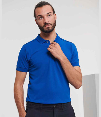 Russell - Stretch Piqué Polo Shirt - 566M BRO S