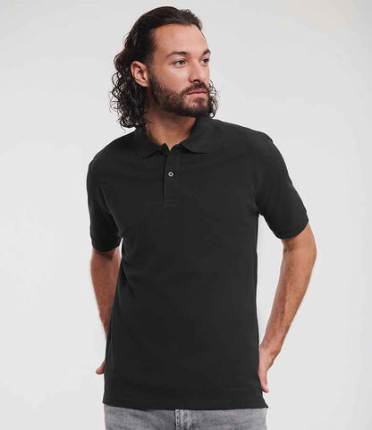Russell - Classic Cotton Piqué Polo Shirt - 569M BLK S