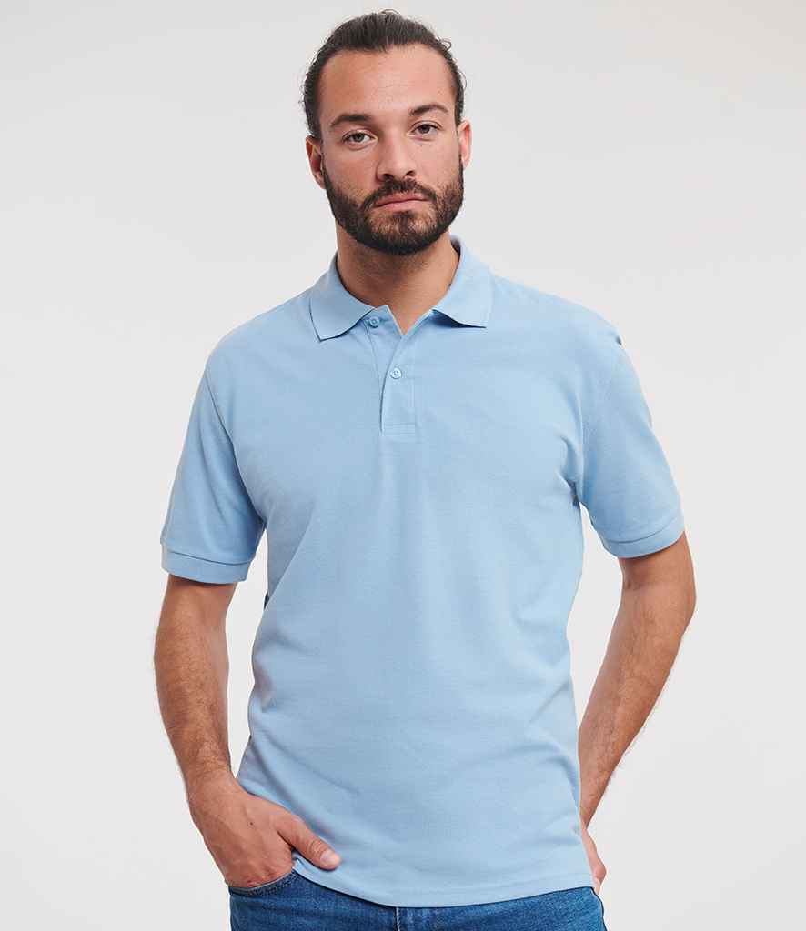 Russell - Classic Cotton Piqué Polo Shirt - 569M SKY S