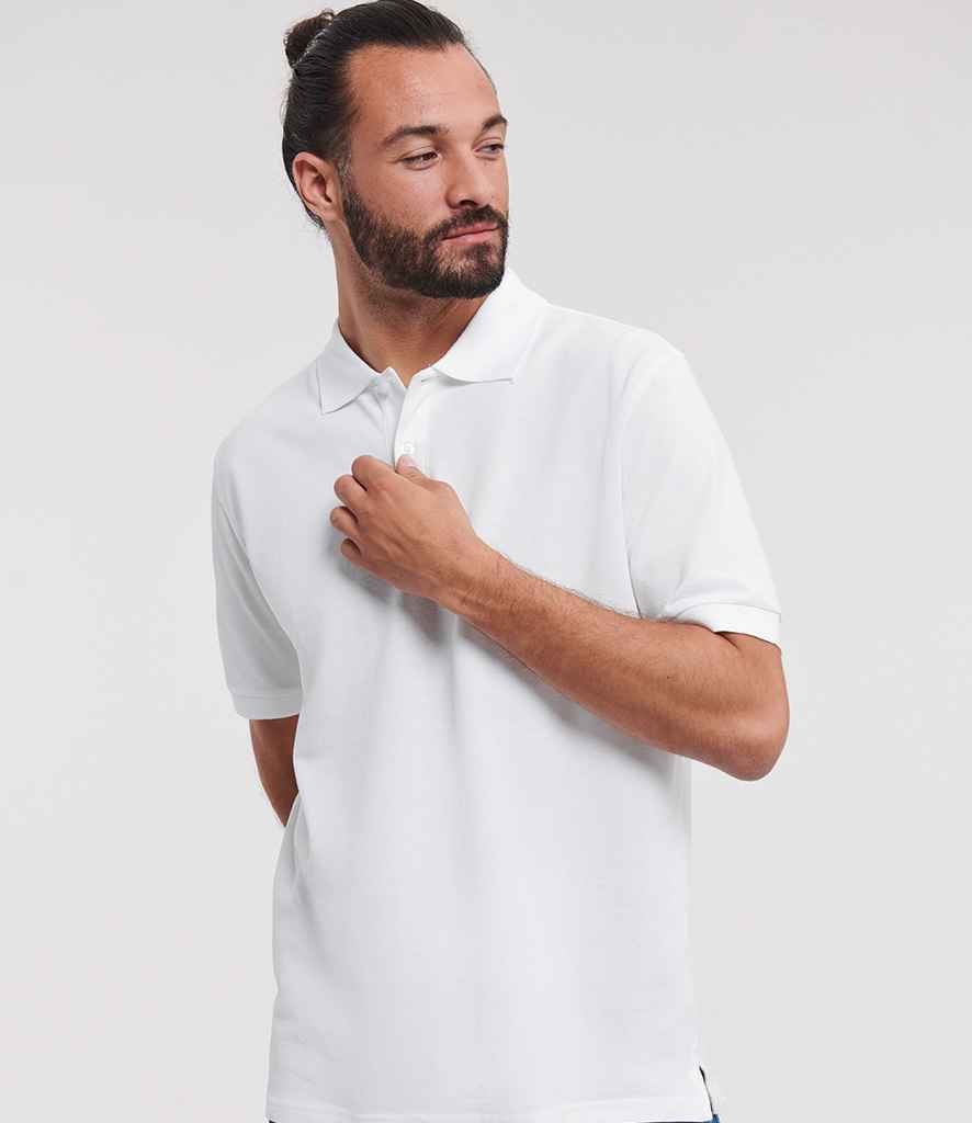 Russell - Classic Cotton Piqué Polo Shirt - 569M WHI XS