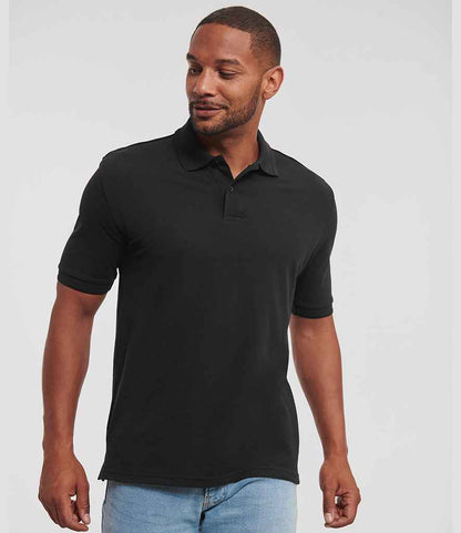 Russell - Hardwearing Poly/Cotton Piqué Polo Shirt - 599M BLK XS