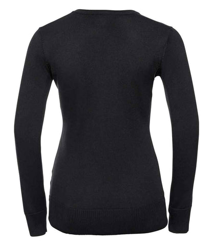 Russell Collection - Ladies Cotton Acrylic V Neck Sweater - Pierre Francis